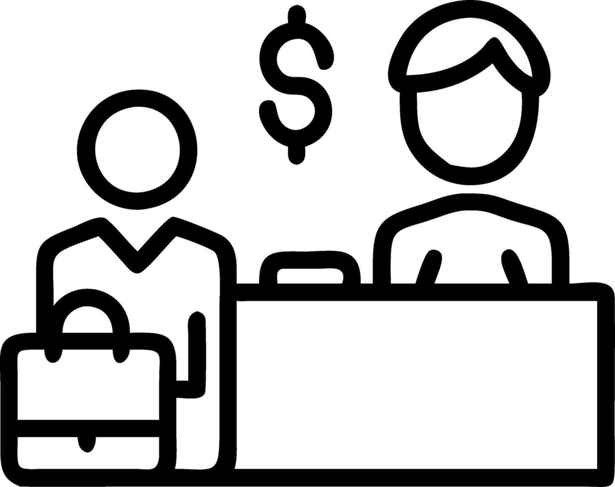 Travel consultant negotiating travel packages on plain background Set A5 vector