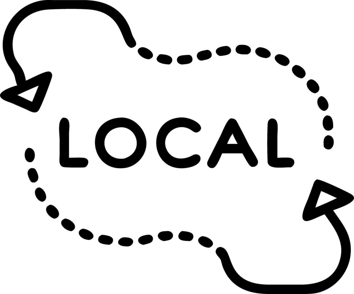 traditional trade and local and economy vector