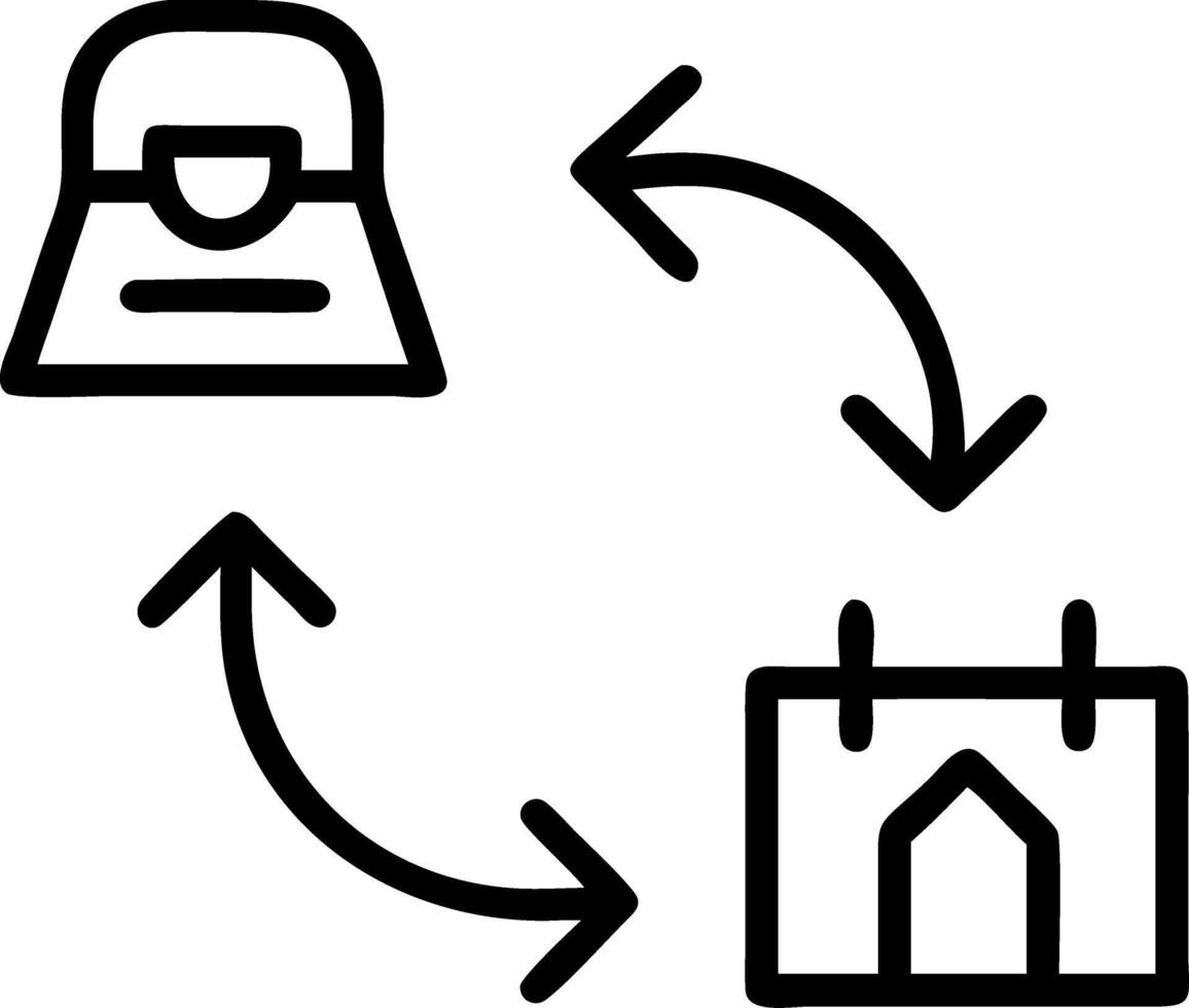 traditional trade and exchange and goods vector