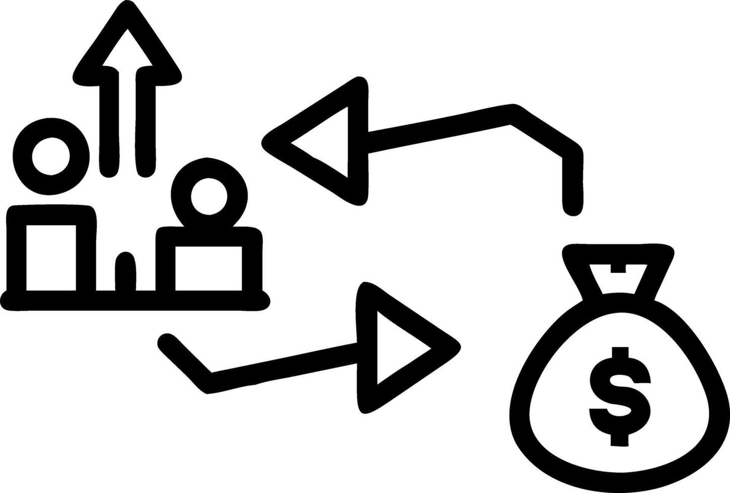 traditional trade and exchange and economy vector