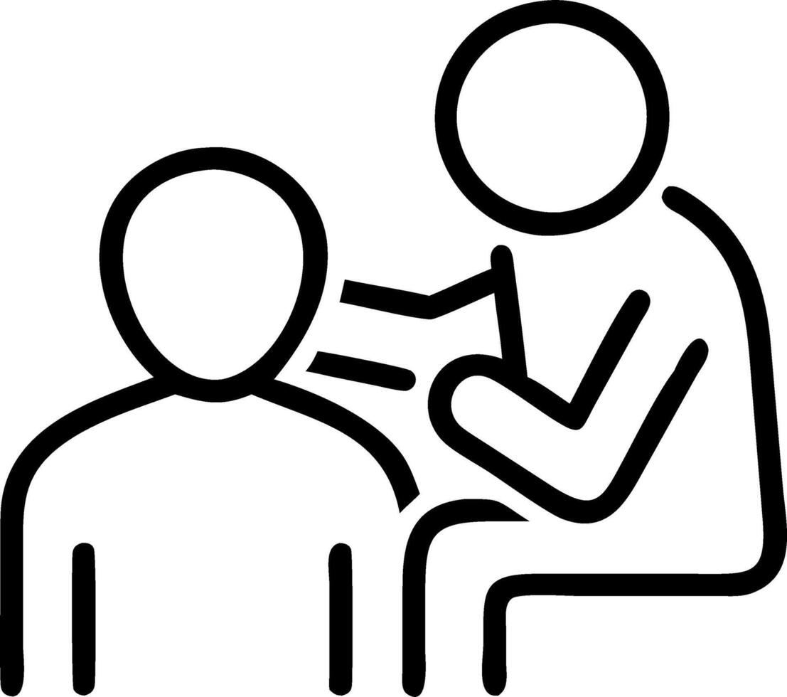 Therapist and client in counseling session calm office setting Set A vector