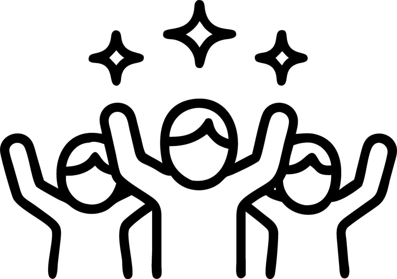 Team celebrating diversity and inclusion in workplace Set A vector