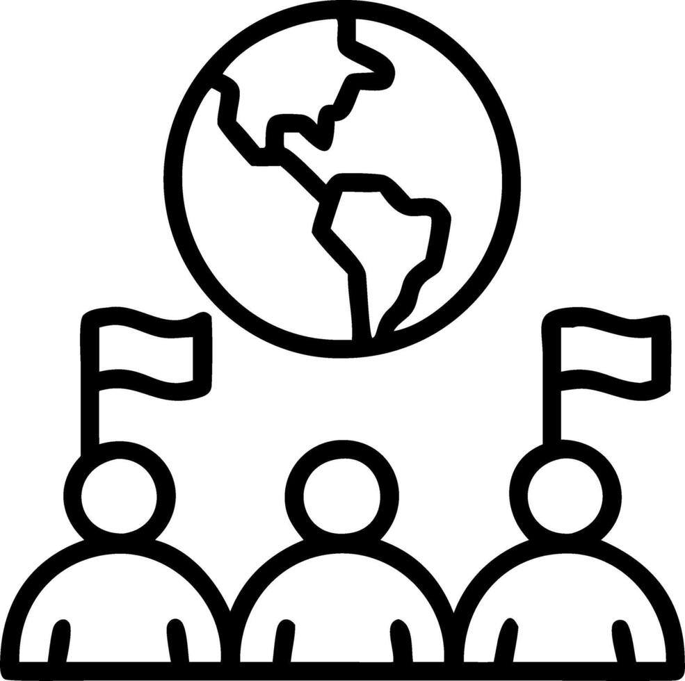 tax carbon and global warming and global cooperation Set 5 vector