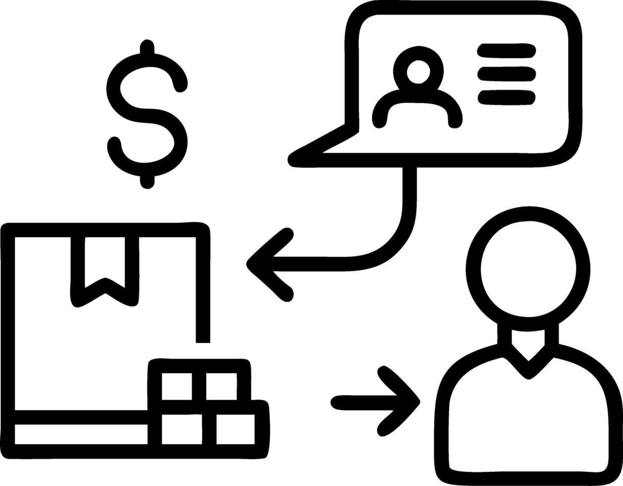 Supply chain manager negotiating transportation rates Set A vector