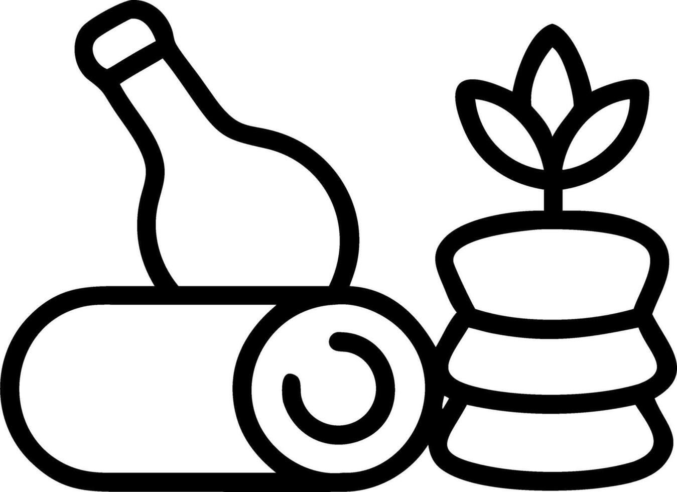 Relaxation spa tools Set A vector