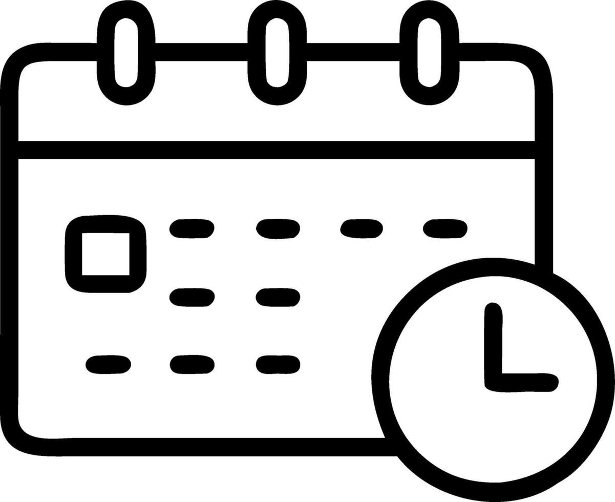 Professional setting reminders on a digital calendar Set 2 vector
