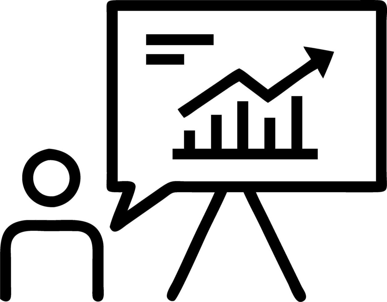 Professional presenting growth strategies to clients Set 4 vector