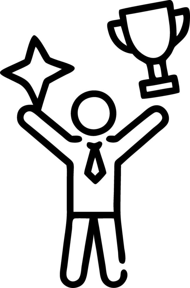 Professional holding award in recognition of success Set 2 vector