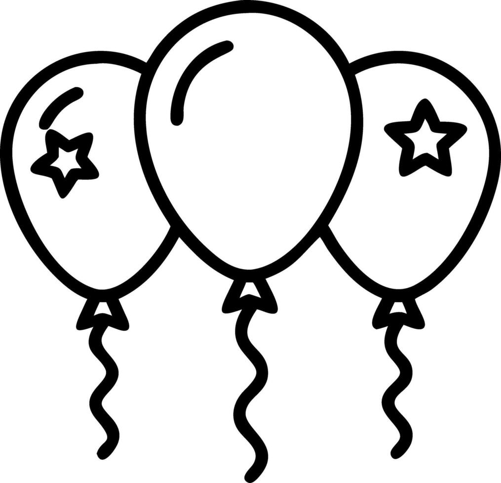 Plain background with colorful balloons and sparkling lights copy space above Set 2 vector