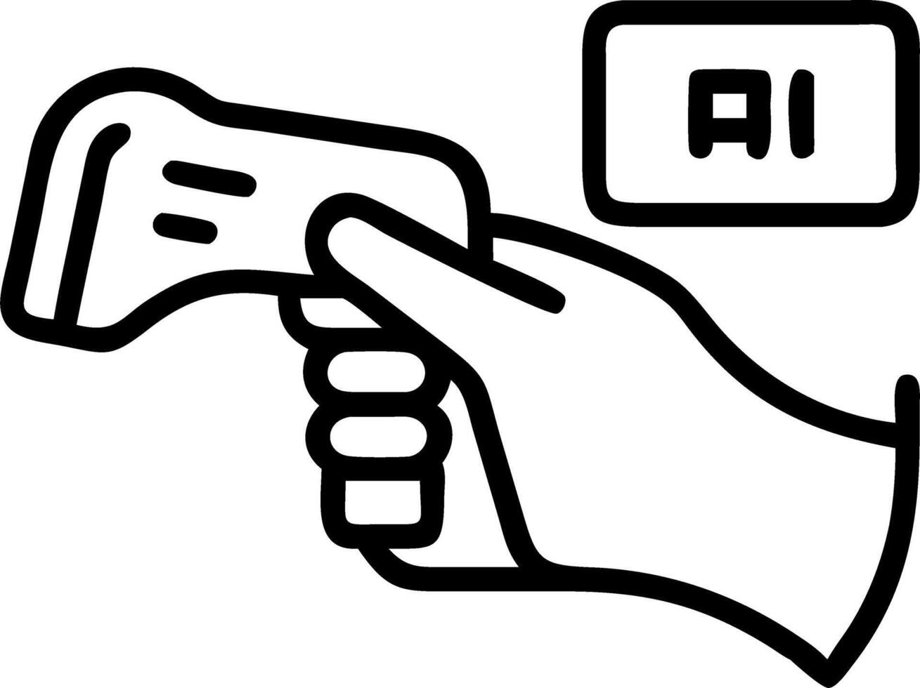Pharmacist utilizing AI for prescription verification Set 5 vector