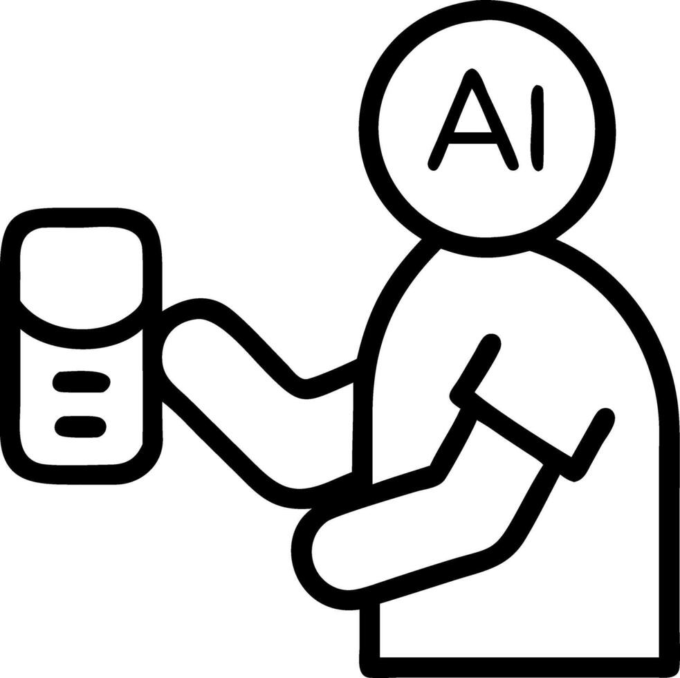 Pharmacist utilizing AI for prescription verification Set 7 vector