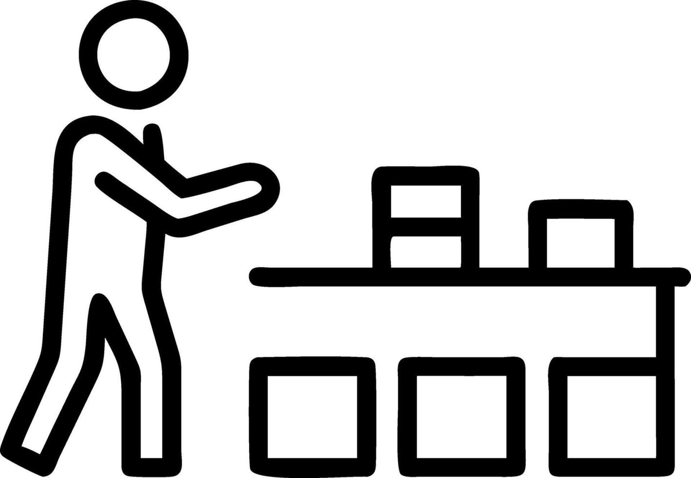 perfect store and shelf layout and optimization vector