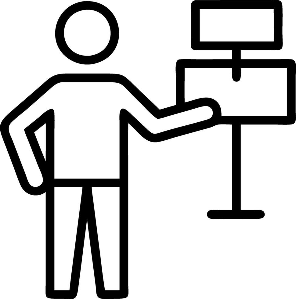 perfect store and customer flow and signage Set 3 vector