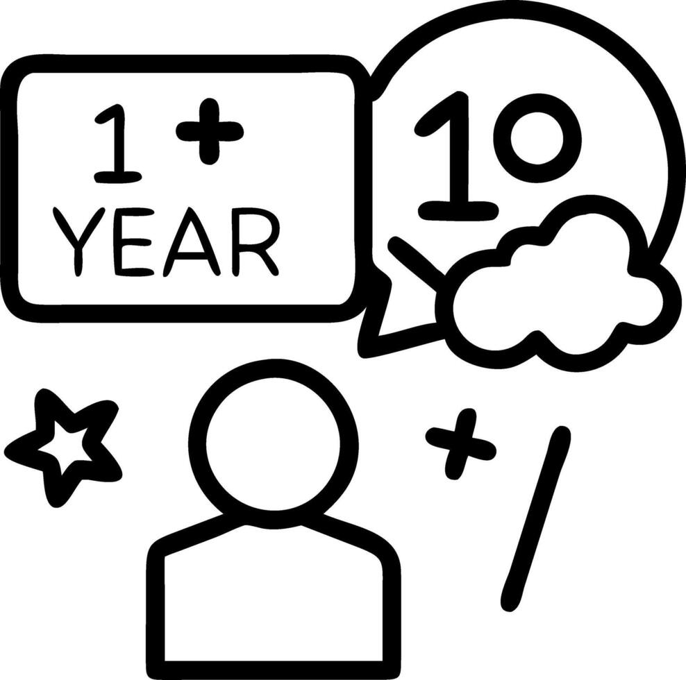 New Year vision board Set A4 vector