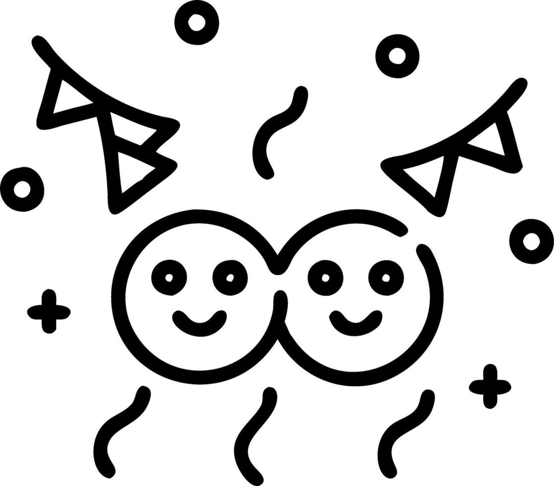 New Year street festival Set A4 vector