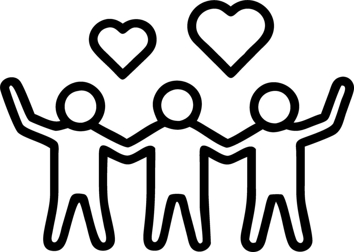 Multicultural friends celebrating at wedding with copy space Set A vector