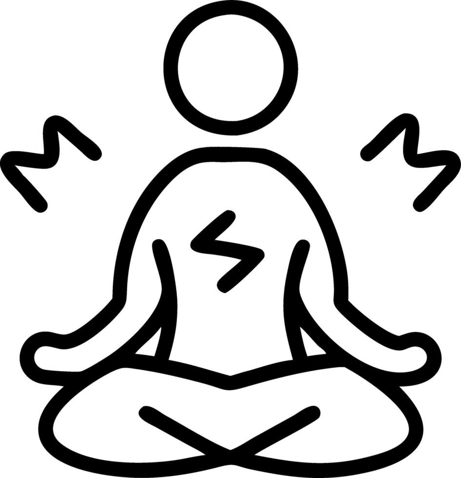 Mindfulness symbols set Set A vector