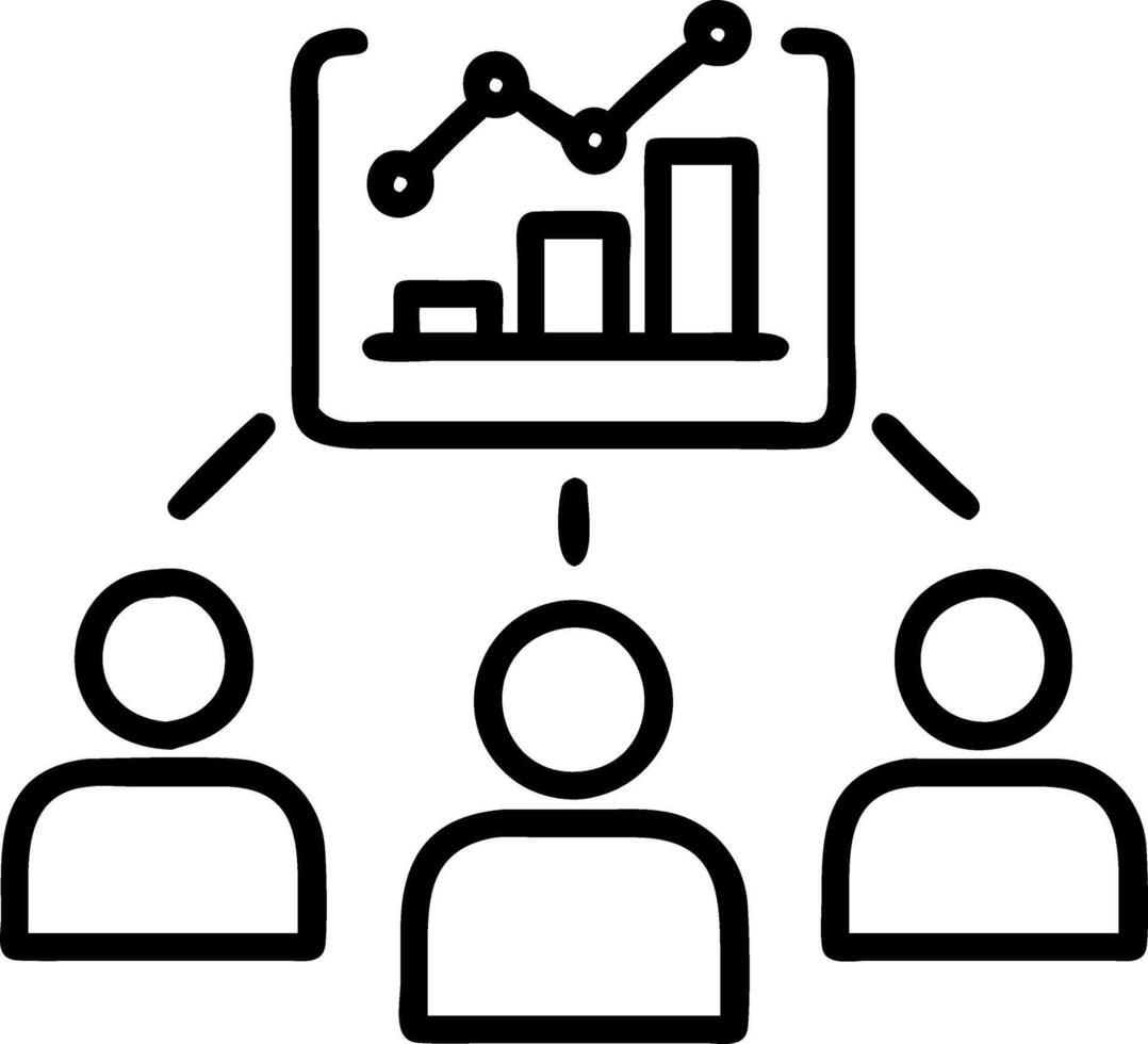 Marketing team strategizing with digital charts glossy background copy space on left vector