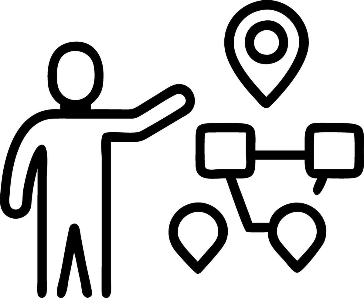 Marketing manager presenting customer journey map to stakeholders Set 4 vector