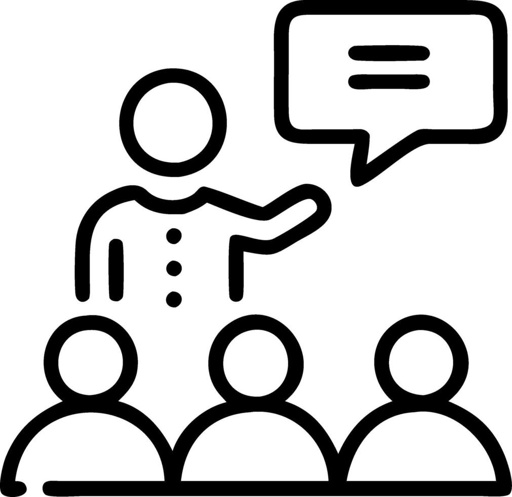 Manager leading a mindful meeting Set A3 vector