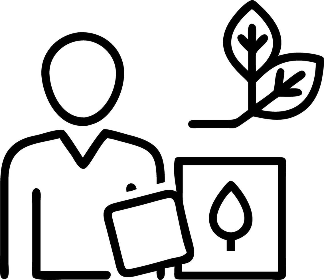 Manager overseeing eco friendly packaging processes in modern warehouse with copy space Set A vector
