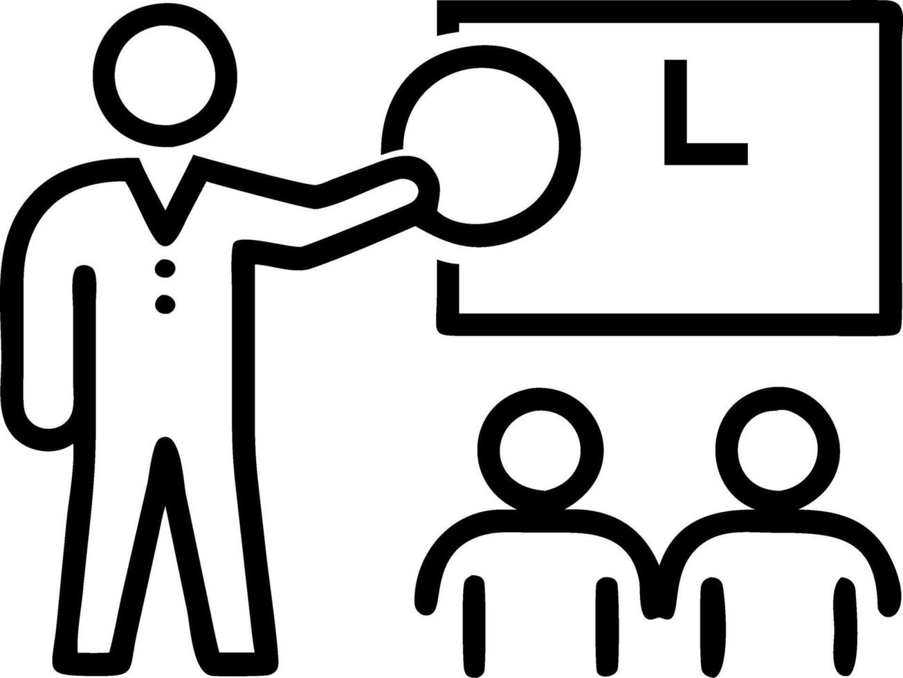 Manager conducting time management workshop for employees vector