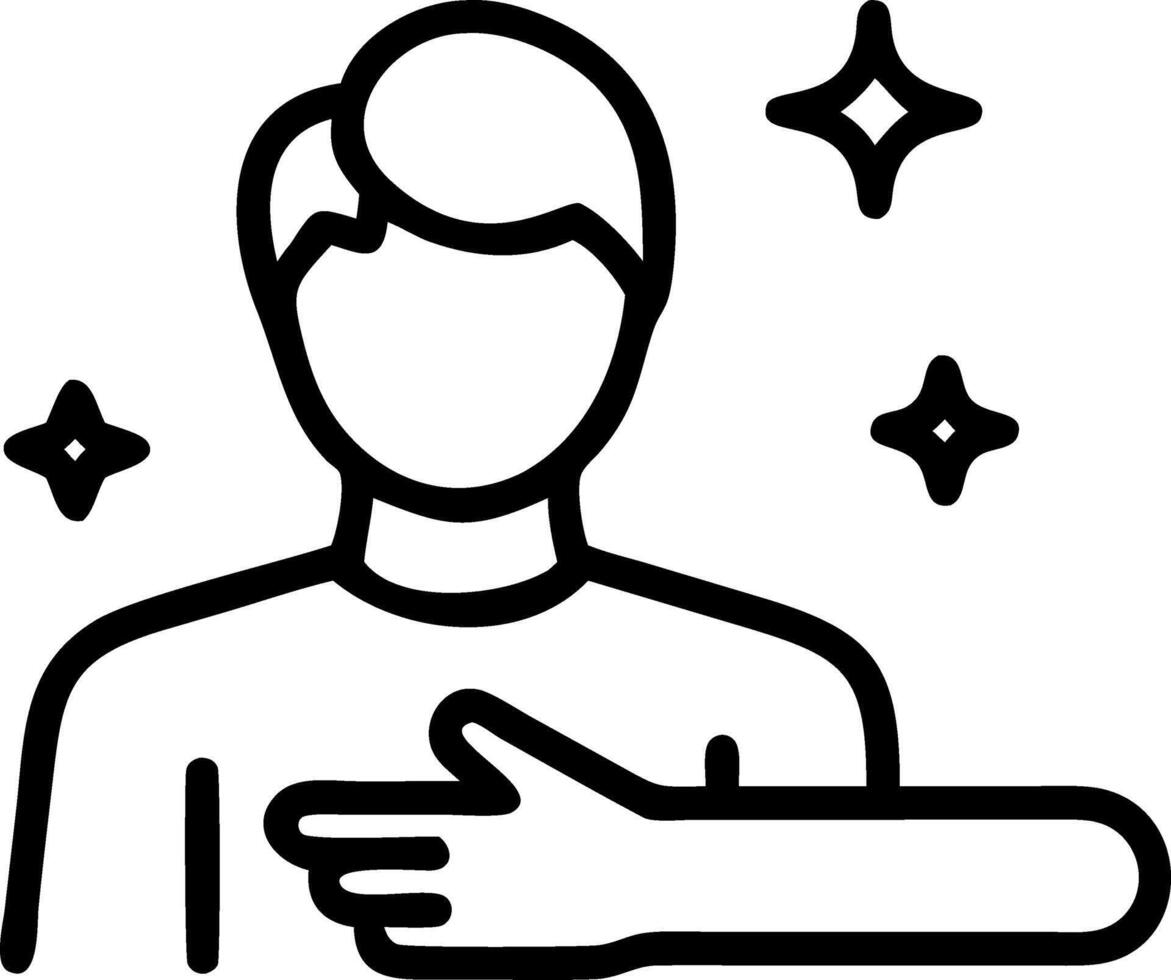 Man enjoying a spa massage with bokeh lights copy space on left vector