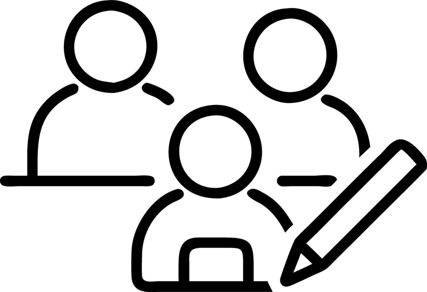 Macro shot of team members collaborating with smart pens on digital notebooks copy space on left Set A vector