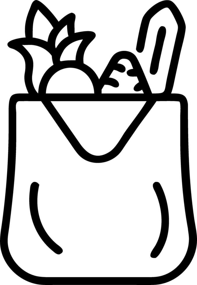 Macro shot of reusable grocery bag with fresh vegetables symbolizing sustainable consumption Set A vector