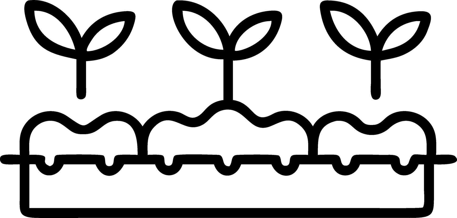 Macro of vegetable seedlings in greenhouse Set A vector