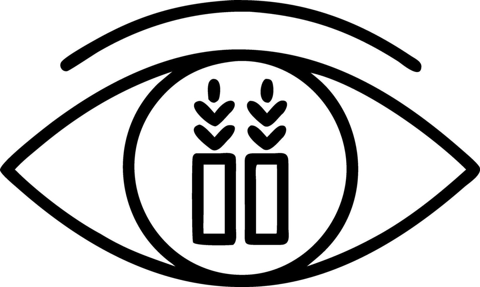 Macro of grain storage silos reflected in farmers eye Set A vector
