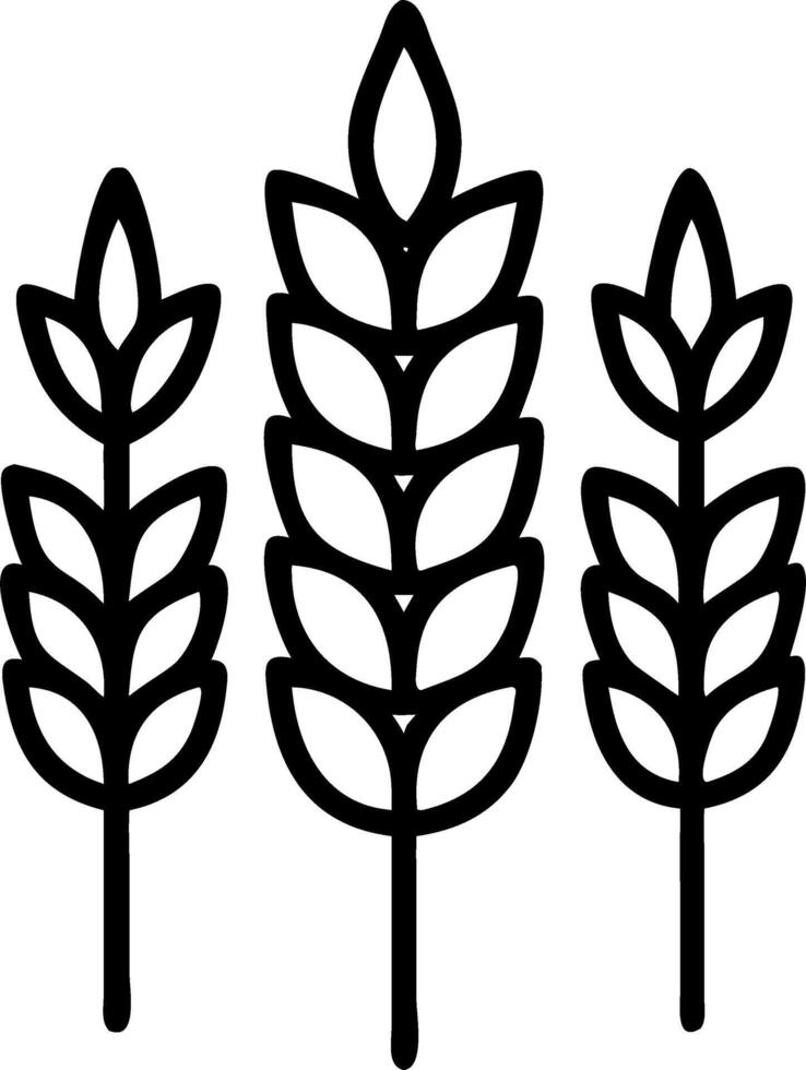 Macro image of wheat stalks in golden sunlight vector