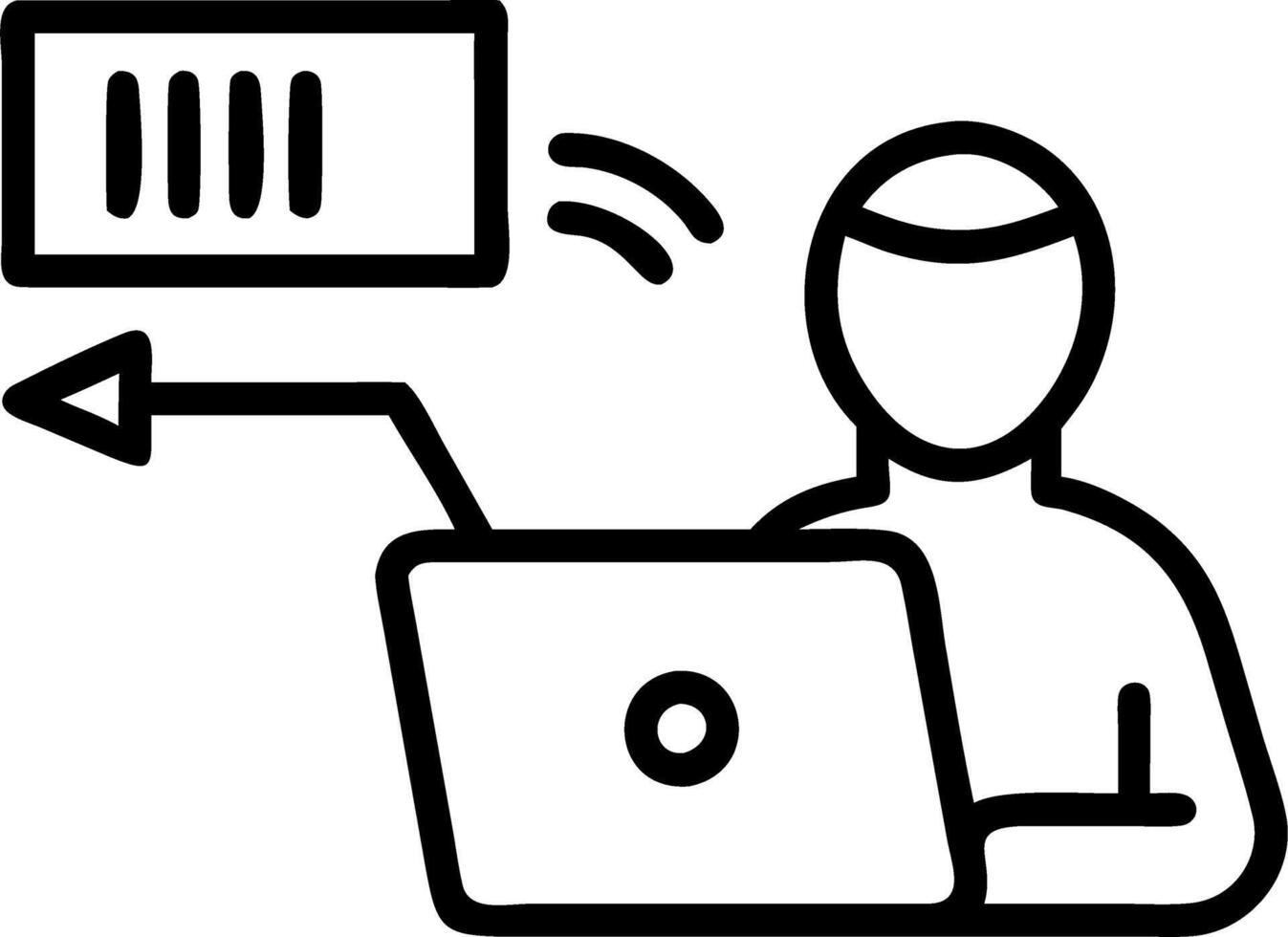 Logistics coordinator managing inventory costs Set A vector