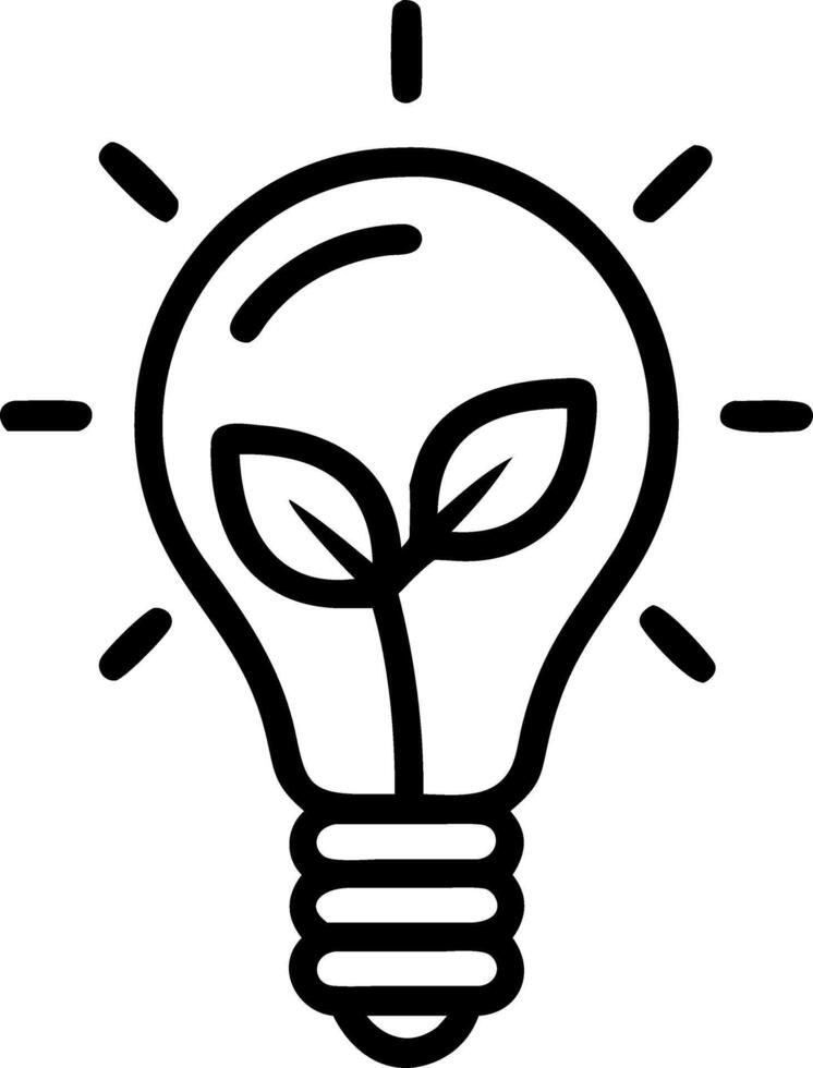 Levitation of light bulb with plant sprout Set 3 vector