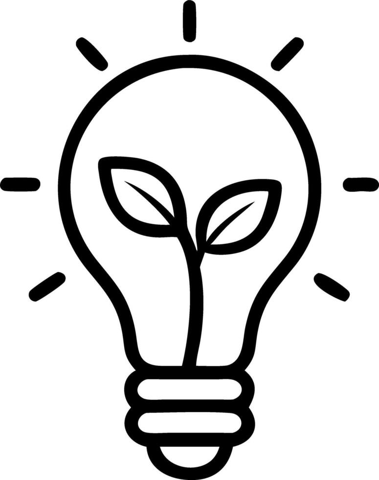 Levitation of light bulb with plant sprout Set 2 vector
