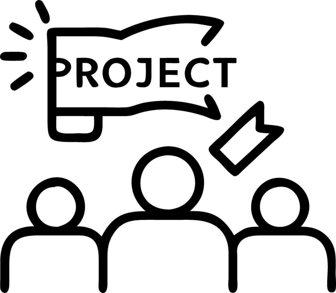 kickoff project and milestones and priorities vector