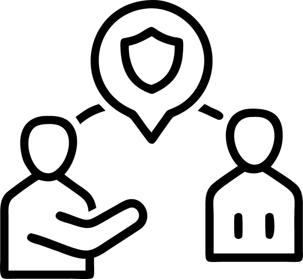 IT support assisting city employees with security protocols and copy space Set A vector