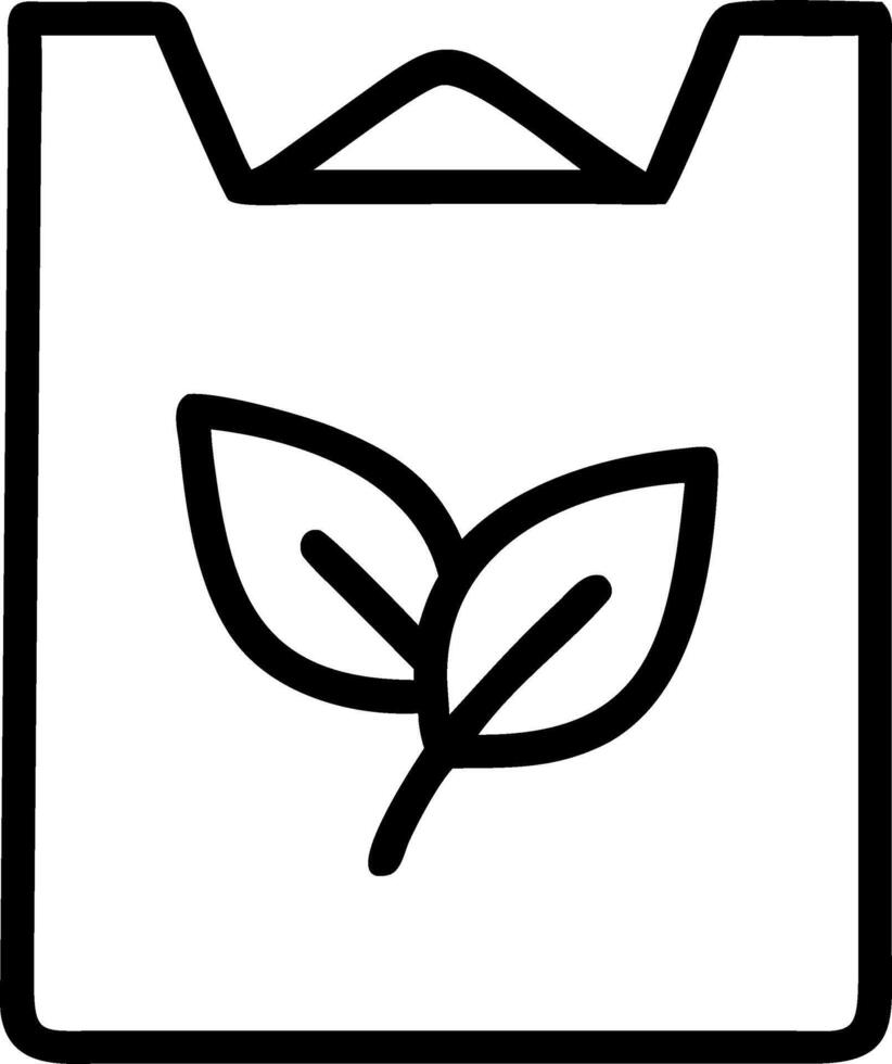 Isolated Biodegradable Packaging Icon Set A vector
