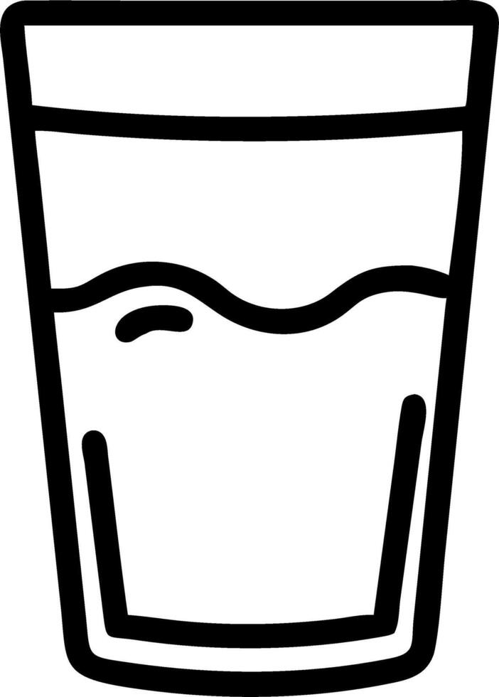 Hydration water glass Set A vector
