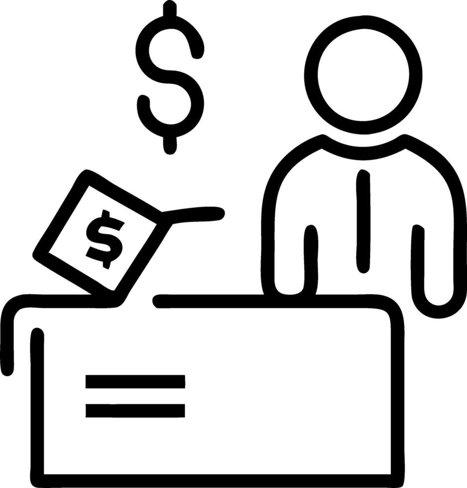 Healthcare cost manager evaluating insurance claims on plain background vector