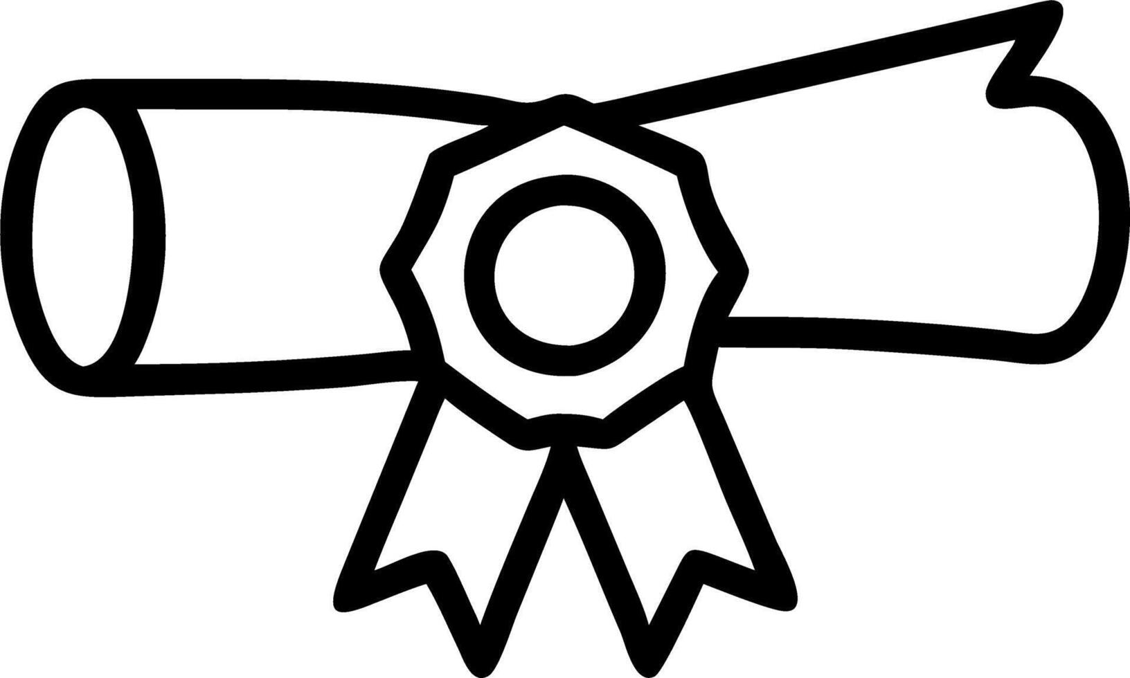 Graduation Ribbon and Certificate Set A vector