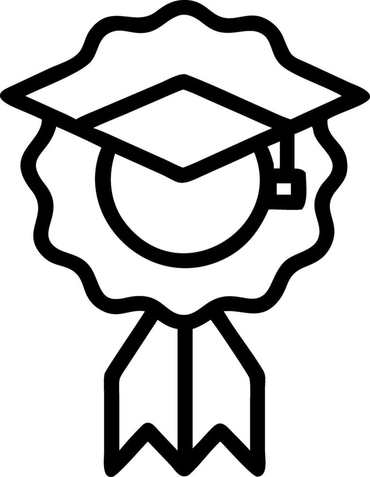 Graduation Medal with Ribbon Set A vector