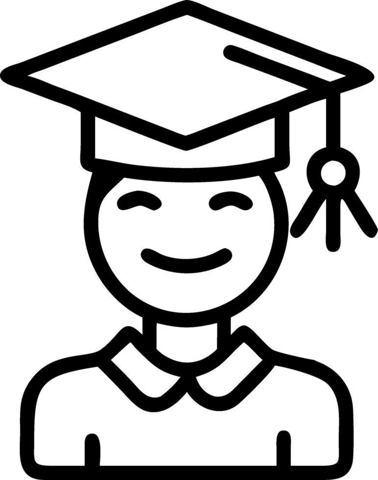 Graduate smiling with diploma on plain dark background copy space on left vector
