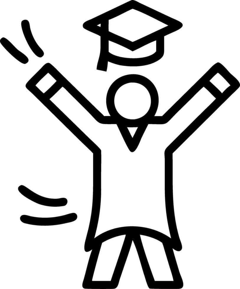 Graduate celebrating with friends on rooftop copy space on left Set A vector