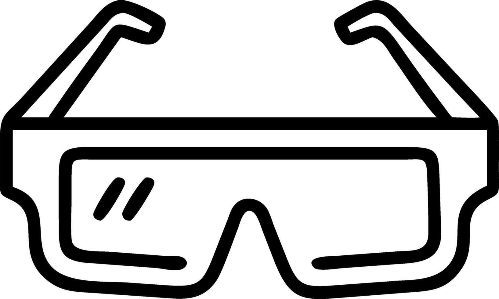 Glossy surface with AR glasses placed for industrial use Set A vector