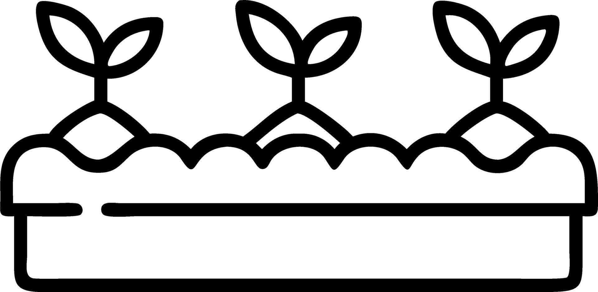Glossy rooftop garden bed filled with growing vegetables Set A vector
