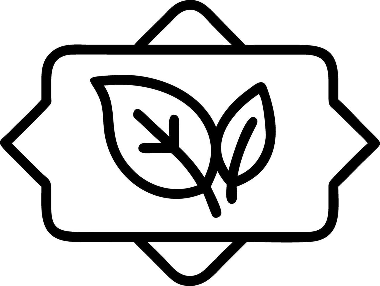 Glossy green background with a close up image of a sustainable product label leaving space for copy vector