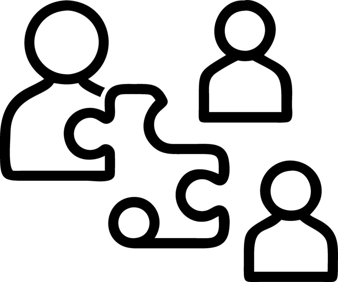 Glossy background with floating puzzle pieces and team icons copy space on bottom. Set A vector