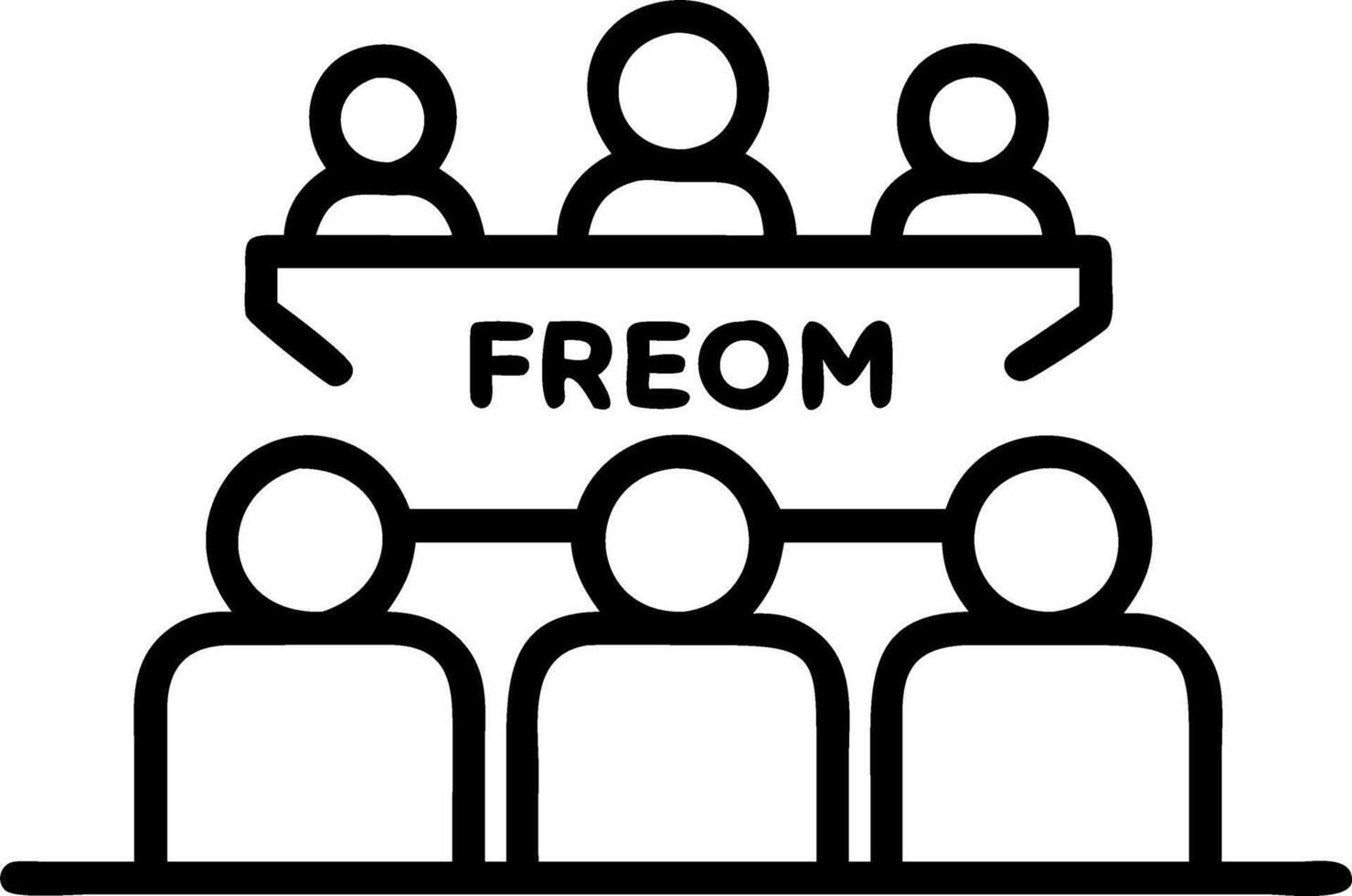 freedom and rights and voice vector