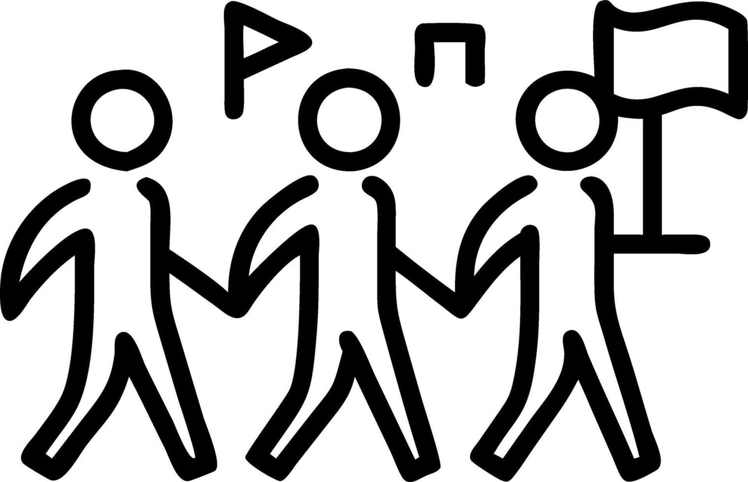 freedom and justice and movement Set 3 vector